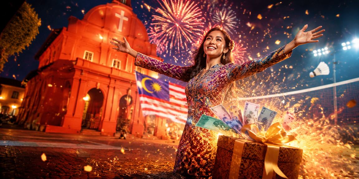 Meja kasino bertema batik Melaka dengan suasana pertaruhan mewah