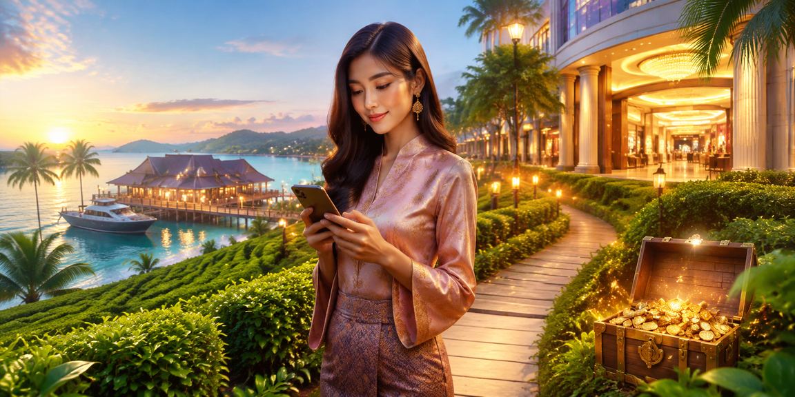 Pengguna kj168 mengakses program Ganjaran VIP pada telefon pintar di Terengganu